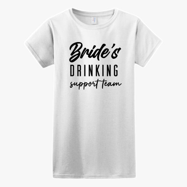 Bride's Support Team Softstyle T-Shirt  Thumbnail