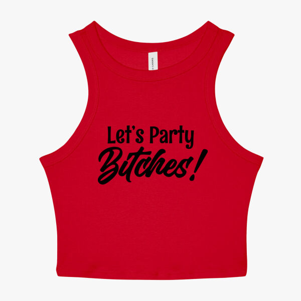 Let's Party BELLA + CANVAS Womens Micro Rib Racer Tank Thumbnail
