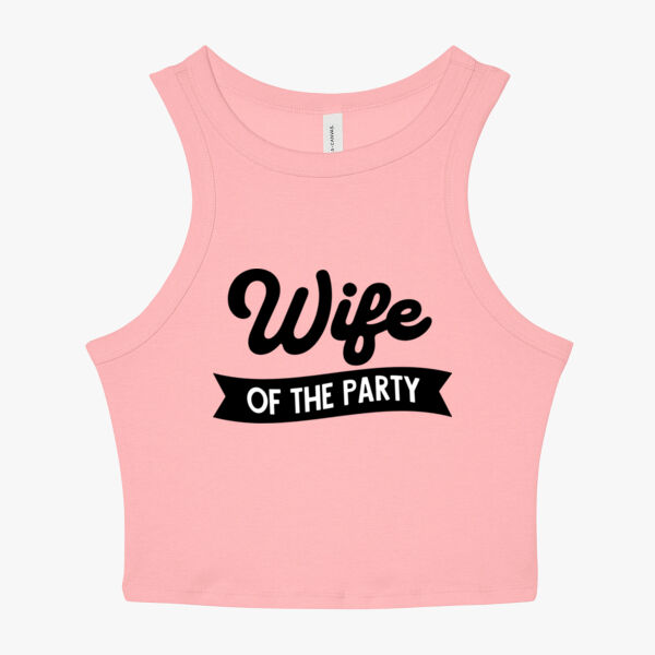 Wife of the Party BELLA + CANVAS Micro Rib Racer Tank Thumbnail
