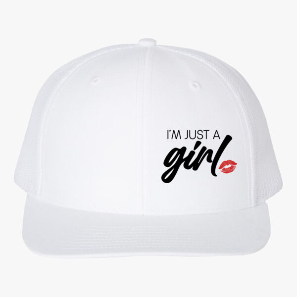Just a girl snap back trucker cap Thumbnail