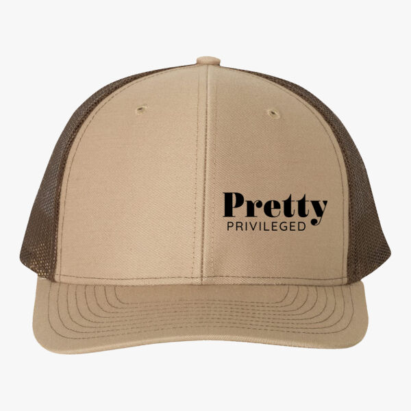 Pretty Privileged snap back trucker cap Thumbnail