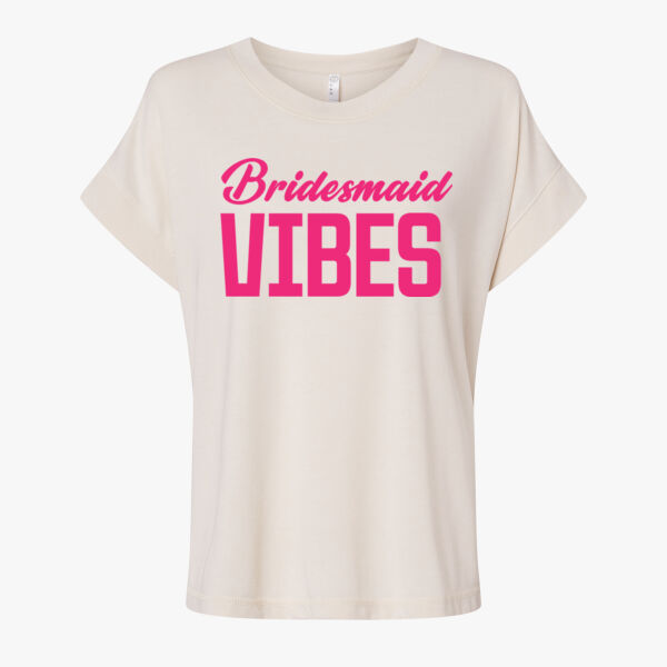 Bridesmaid vibes vintage wash tee Thumbnail