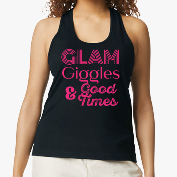 Glam and giggles racerback tank Thumbnail