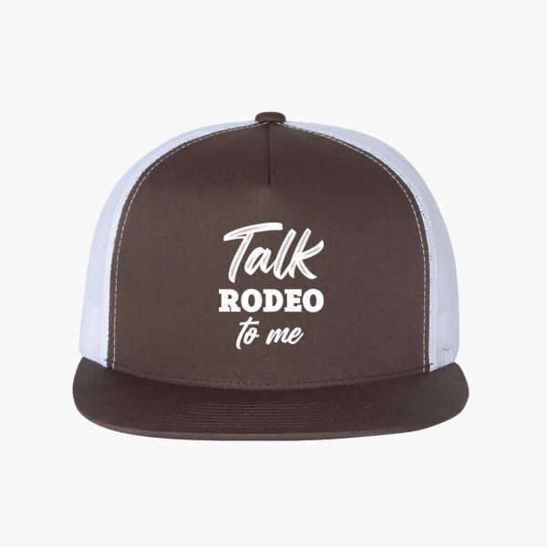 Talk Rodeo to me trucker cap  Thumbnail