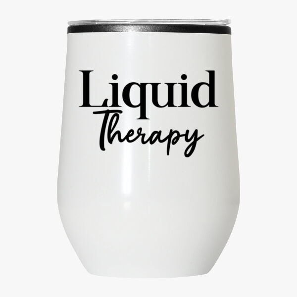 Liquid Therapy 12oz Stemless Wine Tumbler With Lid Thumbnail