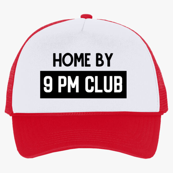 Home by 9PM foam mesh back trucker cap Thumbnail