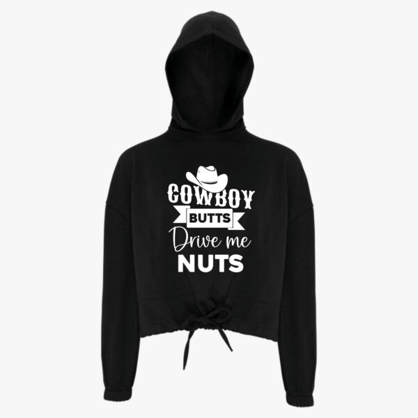 Cowboy Butts....Cropped Maria Hooded Sweatshirt Thumbnail